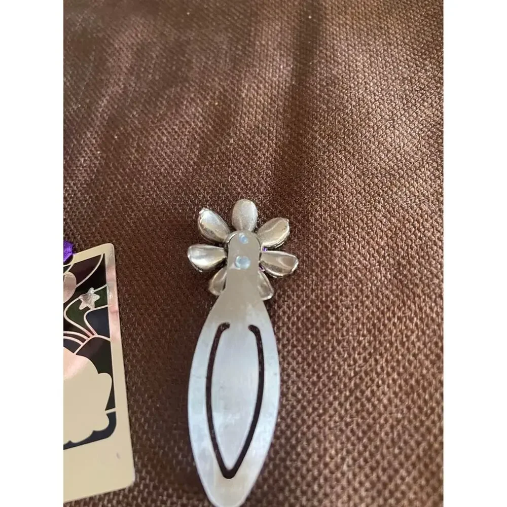 bookmarks x2 alaska and purple rhinestones